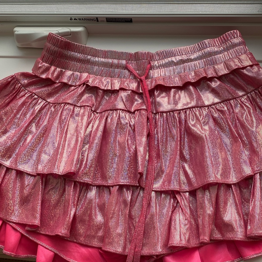 Sassy shortcake pink sparkle skort in size small NWT